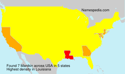 Surname Manikin in USA Surname Manikin in USA