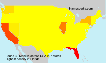 Surname Manikis in USA Surname Manikis in USA