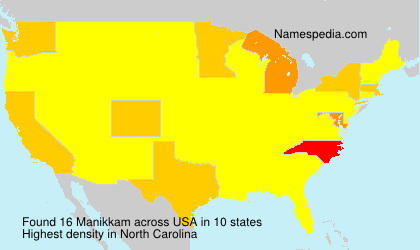 Surname Manikkam in USA Surname Manikkam in USA