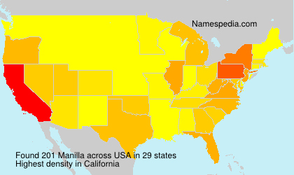 Surname Manilla in USA Surname Manilla in USA