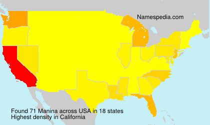 Surname Manina in USA Surname Manina in USA