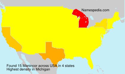 Surname Manincor in USA Surname Manincor in USA