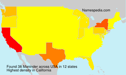 Surname Maninder in USA Surname Maninder in USA