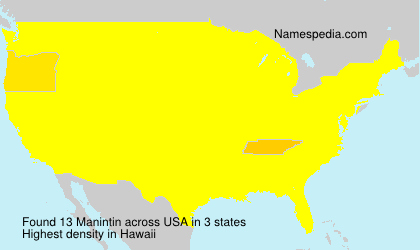 Surname Manintin in USA Surname Manintin in USA
