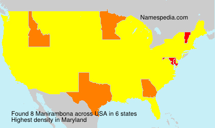 Surname Manirambona in USA Surname Manirambona in USA