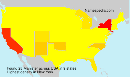 Surname Manister in USA Surname Manister in USA