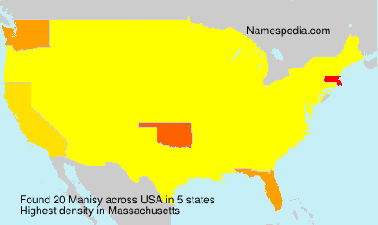 Surname Manisy in USA Surname Manisy in USA