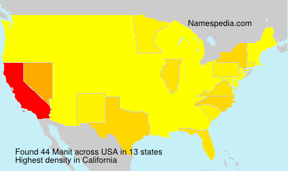 Surname Manit in USA Surname Manit in USA