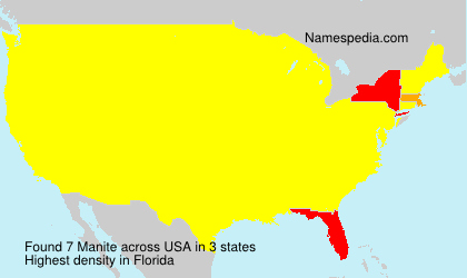 Surname Manite in USA Surname Manite in USA