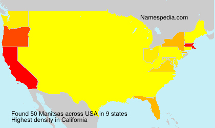 Surname Manitsas in USA Surname Manitsas in USA