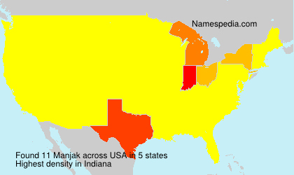 Surname Manjak in USA Surname Manjak in USA