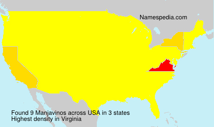 Surname Manjavinos in USA Surname Manjavinos in USA