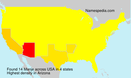 Surname Manje in USA Surname Manje in USA