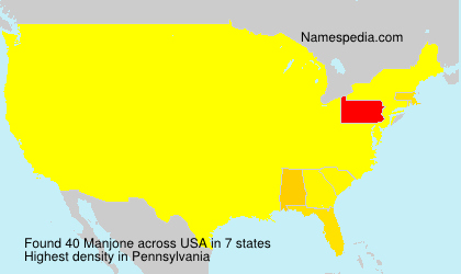 Surname Manjone in USA Surname Manjone in USA