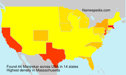 Surname Manjrekar in USA Surname Manjrekar in USA