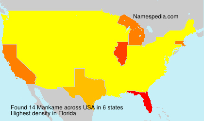 Surname Mankame in USA Surname Mankame in USA