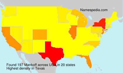 Surname Mankoff in USA Surname Mankoff in USA