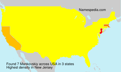Surname Mankovskiy in USA Surname Mankovskiy in USA