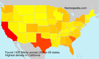 Surname Manly in USA Surname Manly in USA