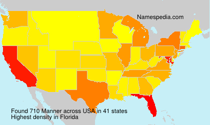 Surname Manner in USA Surname Manner in USA