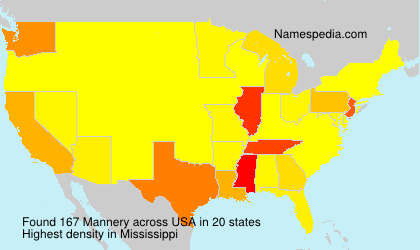 Surname Mannery in USA Surname Mannery in USA