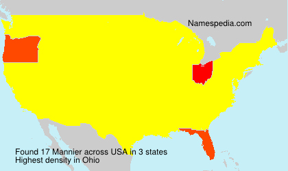 Surname Mannier in USA Surname Mannier in USA