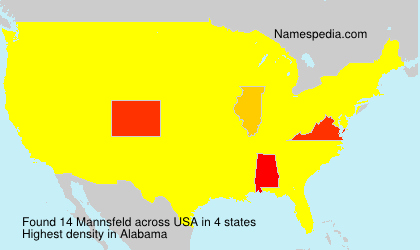 Surname Mannsfeld in USA Surname Mannsfeld in USA