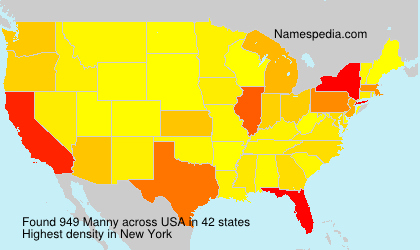 Surname Manny in USA Surname Manny in USA