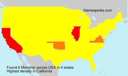 Surname Manoher in USA Surname Manoher in USA
