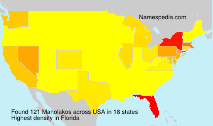 Surname Manolakos in USA Surname Manolakos in USA