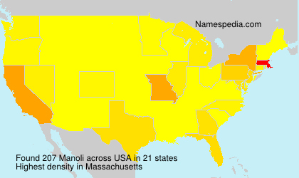 Surname Manoli in USA Surname Manoli in USA