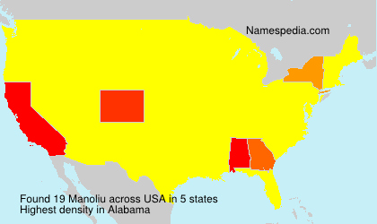 Surname Manoliu in USA Surname Manoliu in USA