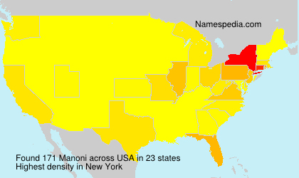 Surname Manoni in USA Surname Manoni in USA