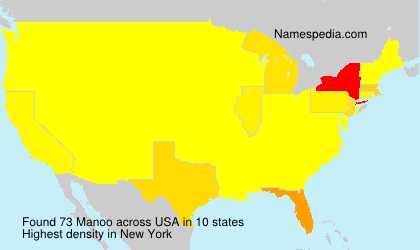 Surname Manoo in USA Surname Manoo in USA
