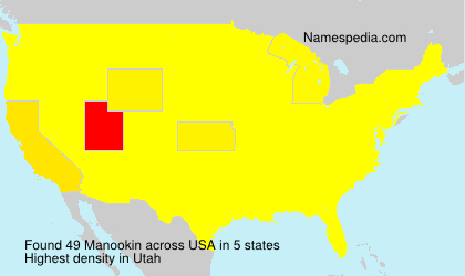 Surname Manookin in USA Surname Manookin in USA
