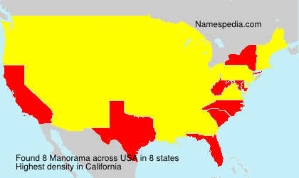 Surname Manorama in USA Surname Manorama in USA