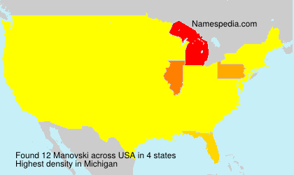 Surname Manovski in USA Surname Manovski in USA