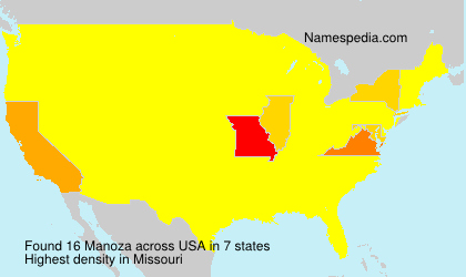 Surname Manoza in USA