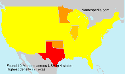 Surname Mansee in USA Surname Mansee in USA