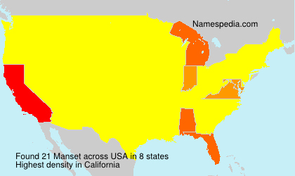 Surname Manset in USA Surname Manset in USA