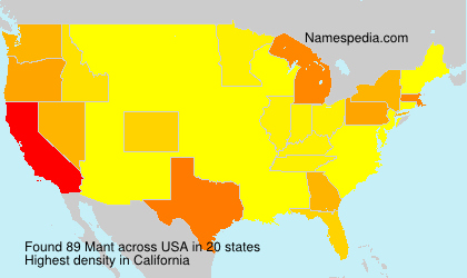 Surname Mant in USA Surname Mant in USA