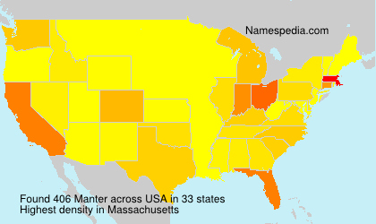 Surname Manter in USA Surname Manter in USA