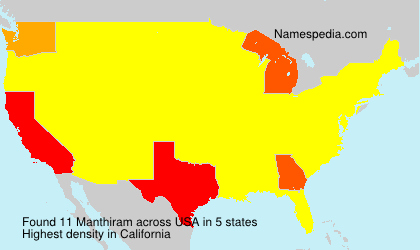 Surname Manthiram in USA Surname Manthiram in USA
