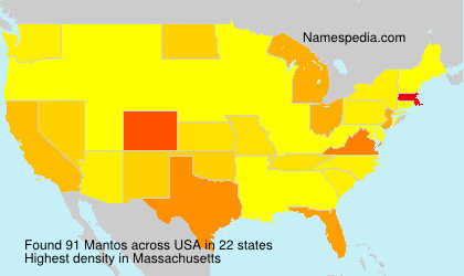 Surname Mantos in USA Surname Mantos in USA