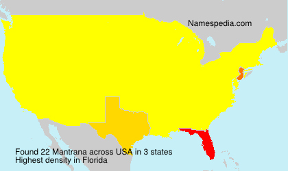 Surname Mantrana in USA Surname Mantrana in USA