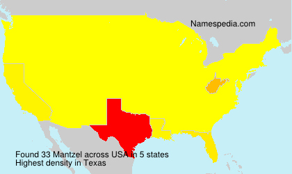 Surname Mantzel in USA Surname Mantzel in USA