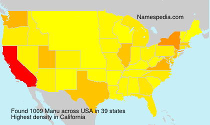 Surname Manu in USA Surname Manu in USA