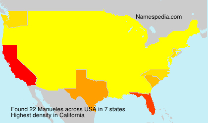 Surname Manueles in USA