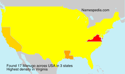 Surname Manugo in USA Surname Manugo in USA