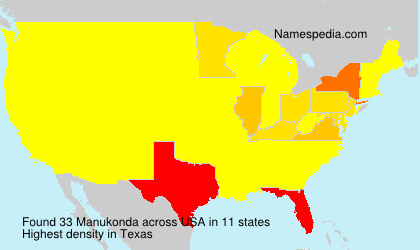 Surname Manukonda in USA Surname Manukonda in USA